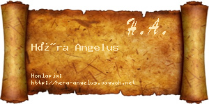 Héra Angelus névjegykártya